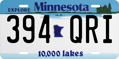 MN license plate 394QRI