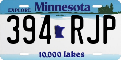 MN license plate 394RJP