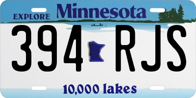 MN license plate 394RJS