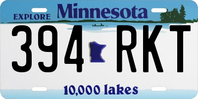 MN license plate 394RKT