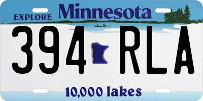 MN license plate 394RLA