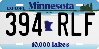 MN license plate 394RLF