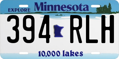 MN license plate 394RLH