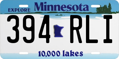 MN license plate 394RLI