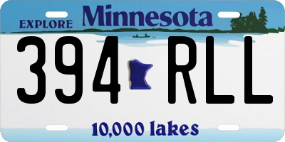 MN license plate 394RLL