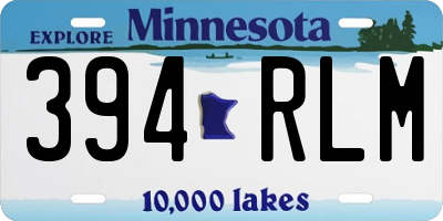 MN license plate 394RLM
