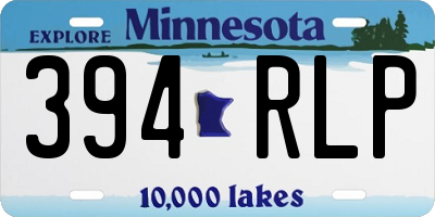 MN license plate 394RLP