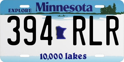 MN license plate 394RLR