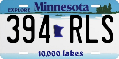 MN license plate 394RLS