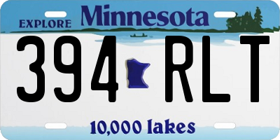 MN license plate 394RLT