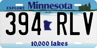 MN license plate 394RLV