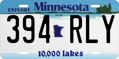 MN license plate 394RLY