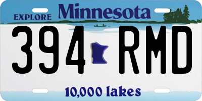MN license plate 394RMD