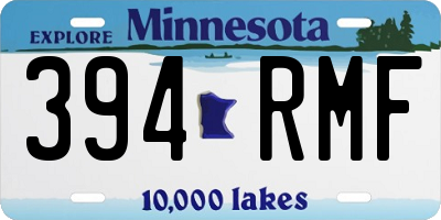 MN license plate 394RMF