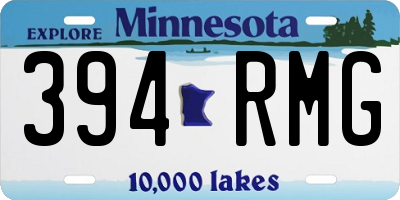MN license plate 394RMG