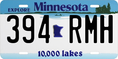 MN license plate 394RMH