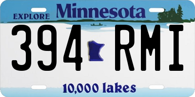 MN license plate 394RMI