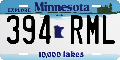 MN license plate 394RML