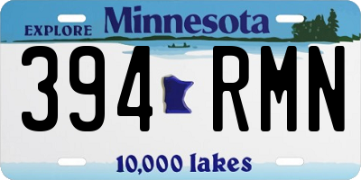 MN license plate 394RMN
