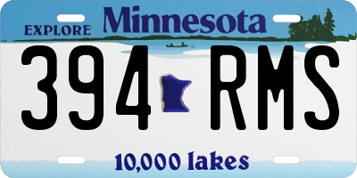 MN license plate 394RMS
