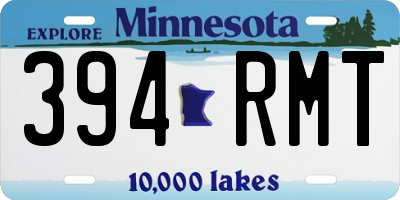 MN license plate 394RMT