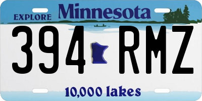 MN license plate 394RMZ