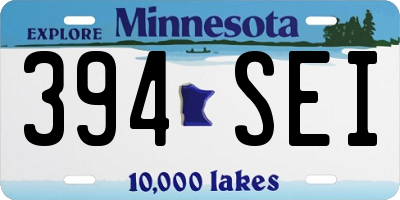 MN license plate 394SEI