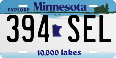 MN license plate 394SEL