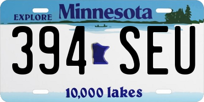 MN license plate 394SEU