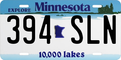 MN license plate 394SLN