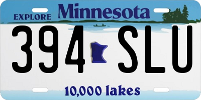 MN license plate 394SLU