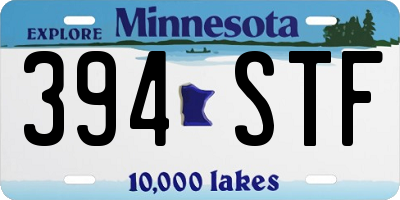 MN license plate 394STF