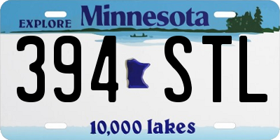 MN license plate 394STL