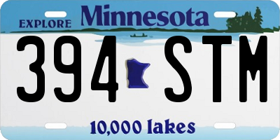 MN license plate 394STM