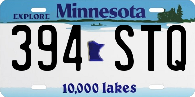 MN license plate 394STQ