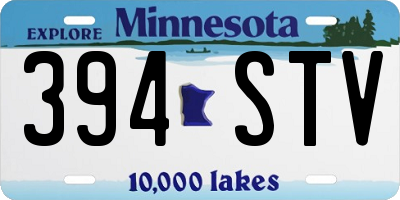 MN license plate 394STV