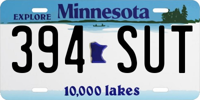 MN license plate 394SUT