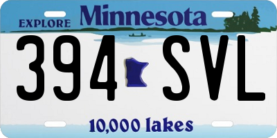 MN license plate 394SVL