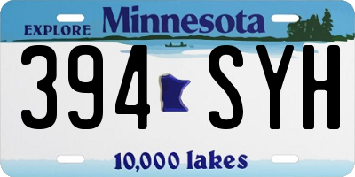 MN license plate 394SYH