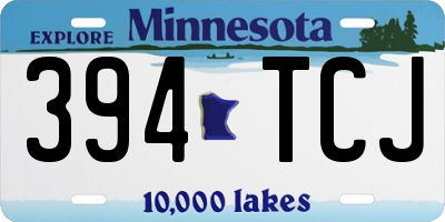MN license plate 394TCJ
