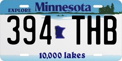 MN license plate 394THB