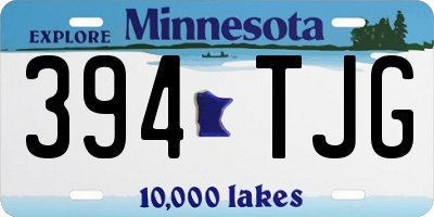 MN license plate 394TJG