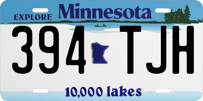 MN license plate 394TJH