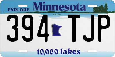 MN license plate 394TJP