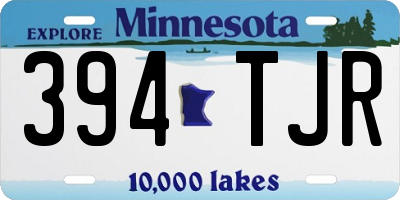 MN license plate 394TJR