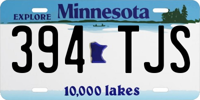 MN license plate 394TJS