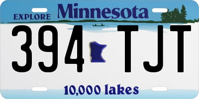 MN license plate 394TJT