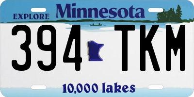 MN license plate 394TKM