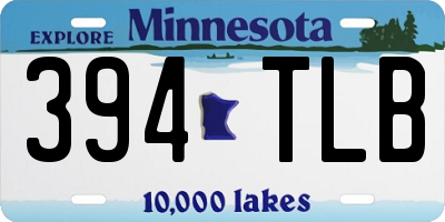 MN license plate 394TLB