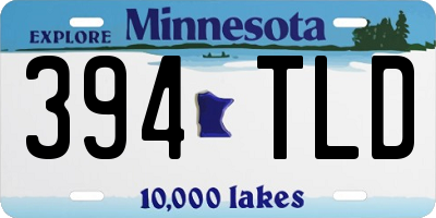 MN license plate 394TLD